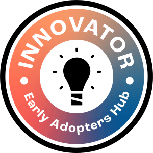 Early Adopters Hub Innovator badge